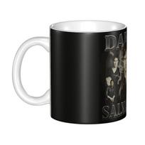 Individualūs The Vampire Diaries puodeliai kavai Pasidaryk pats Damon Salvatore Keraminis puodelis arbatai ir pienui 301-400ml black