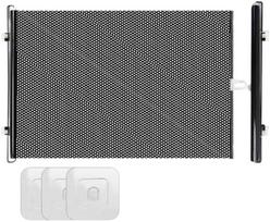 Portable Retractable Safety Gate Mesh Baby Pet Barrier for Stairs Doorways Indoor Outdoor 50cm x 58cm 50 cm