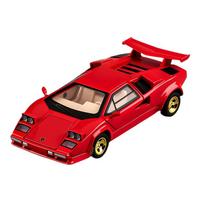 1/32 Countach LP500S Superautomobilio Žaislinio Automobilio Modelis Vairas Vairavimas Garsas ir Šviesa Vaikų Žaislas Kolekcionuojami Daiktai Gimtadienio Dovana raudona