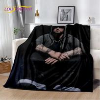 New Rapper Eminem Tupac 2pac Hip-Hop Music Rap God Blanket,Soft Throw Blanket for Home Bedroom Bed Sofa Picnic Travel Cover 013 Size: 75*100cm, Weight: 320 GSM