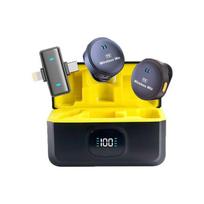 SX21 Wireless Lavalier Microphone with Noise Reduction for Mobile Streaming & Recording, Magnetic Button.
