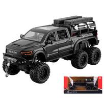 1:24 Dodge Mammoth RAM 1000 TRX 6x6 Pikapas Metalo Lydinio Diecast Modelis Automobilis Vaikams Žaislinis Automobilis Su Šviesa Kolekcijos Dovanos Draugui gray
