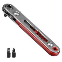 Low Profile Offset Ratcheting Screwdriver 90 Degree Screwdriver Tool  For Tight