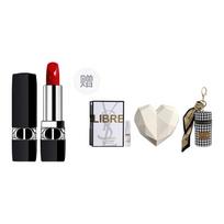 DIOR Lipstick 999 Forged Light 1.5g Free Eau de Liberty Experience Fragrance 1.2ml-White Angel mėlyna