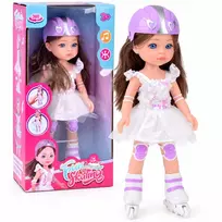 Interactive Dancing Doll on Roller Skates 35cm Plays Melodies ZA6362