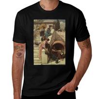 Diogenes By John William Waterhouse Tshirt T Shirts For Man Cotton Funny Tshirt L brown