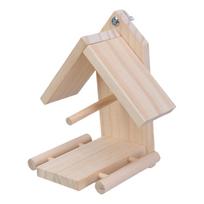 Bird Perch Feeder Molar Stand for Parrots Conure Supplies Budgies Grinding Scratchers for Small Medium Parrots Toy beige