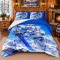 Gundam Pattern Bedding 3Pcs Set Bed Sheet And Pillowcases For Indoor Bedroom 135cmx200cm