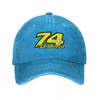 Daijiro Kato Number 74 Baseball Caps Vintage Distressed Denim Motorcycle Racing Sun Cap Men Women Outdoor All Seasons Travel Hat Adjustable blue