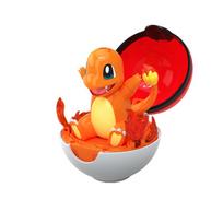 6 stiliai Pokemon figūrėlė Bulbasaur Eevee Charmander Meowth Squirtle Pikachu veiksmo Pokeball elfas Kamuoliukas Žaislas veiksmo Lėlė vaikams dovana red