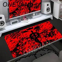 Large Fullmetal Alchemist Mouse Pad Gaming Home Mousepad XXL Office Computer Keyboard Anti Slip Carpet Computer Table Mat 30x60cm red