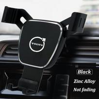 Gravity Car Phone Holder Air Vent Clip Cell Phone Stand Support For Volvo Rdesign  V50 V70 S90 S60 C30 XC60 T6 S80 V60 V40 XC90 black
