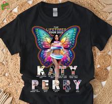 The Lifetime Katy Perry Tour Tshirt Katy Perry Tour Shirt Butterfly Inspired S blue