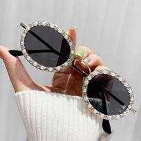 Xiaomi Large Frame Rhinestone Sunglasses UV Protection Crystal Sunglasses Women's Diamond Studded Glasses Outdoor Sports Sunglasses balta