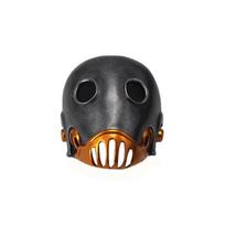 Halloween Steampunk Clockwork Resin Mask Collector'S Edition With Adjustable Elastic Band 3D Hand-Painted Design For Cosplay black