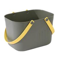 Bathroom Storage Basket with Two Carry Handles, Portable Plastic Basket for Shower Items, Dorm, and Laundry Room