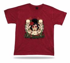 Tshirt Tee Shirt Birthday Gift Idea Soul Carousel Skull Makeup Gothic Emblam 5XL įvairiaspalvis