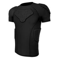 Padded Shirt with EVA Padding Safeguarding Apparel Athletic for Athletes black