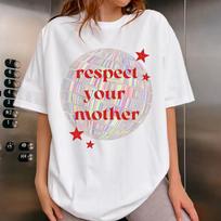 Harry Styles Respect Your Mother T-shirt Men's and Women's Summer Cotton Clothing Fashion Oversize Short-sleeved T-shirt Unisex 2XL gray