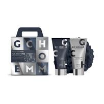 Grace Cole Homme Relax & Refresh Gift Set ( Černý pepř & Mandarinka ) - Dárková sada péče o tělo s houbičkou ( 3 ks ) Vonios ir dušo priemonė