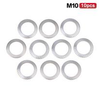 10Pcs M3 M4 M5 M6 M8 M10 M12 M14 M16 304 Stainless Steel Disc Spring Serrated Lock Washer Conical Knurled Elastic Gaskets as the picture