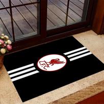 Premier League Liverpool Crest Floor Mat Design for Dining Room Bedrooms Dormitory Decorate room Antislip Carpet Anime Office Decor Gift for Festivals 40cmx60cm gray