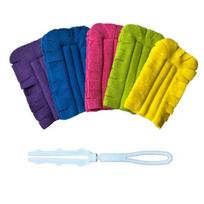 5Pcs Dust Duster Microfiber Cloth Reusable Duster Electrostatic Cleaning Pads Detachable Replaceable Heads Household Cleaning Accessory