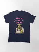Shrek Gimęs Skersti Klasikinis Marškinėlis M tamsiai mėlyna