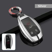 Key Case Cover for Bentley Continental GT Bentayga 2022 Remote Fob Holder Shell Metal Car Accessories black
