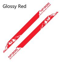 Pickup Door Side Stripes Stickers For Nissan Navara Truck Waist Line Graphics Mountain Decor Decal Vinyl Cover Auto Accessories Glossy Red red