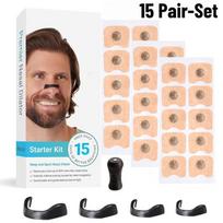 Magnetiniai nosies kvėpavimo praplėtėjai Pradinis rinkinys nosiai Pagerinti miego kokybę Knarkimas Prieš knarkimą Miego burnos juosta Square 15 Pair beige