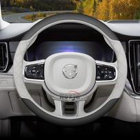 Odinis automobilio vairo užvalkalas, skirtas Volvo XC60 XC90 S90 XC40 V60 EX40 2025 2026 priedai balta