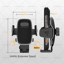 Ulefone Universalus automobilio ir stalo telefono laikiklis Ulefone Armor 33 30 30 PRO 29 28 27 26 25 24 23 22 Kitiems prekių ženklų modeliams UAN16 black