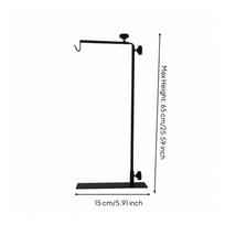 Sturdy Reptile Lamp Stand Easy to Install Terrarium Anti-Tip black