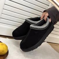 Tazz Thickened Fleece Lined Snow Boots Women's Slip-On Casual Comfortable Thick Bottom Rubber Snow Shoes New 2026 Style 35 black