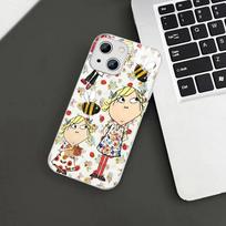 Charlie And Lola Anime Tempered Glass For Iphone 14 13 12 11 Pro Mini XS MAX 14Plus X XS XR Cover iphone 12 pro black