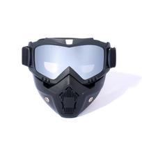 Outdoor Cycling Goggles Windproof Ski Snowboard Snowmobile Face Mask Goggles One size gray