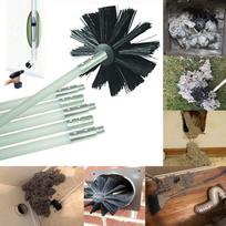 Dryer Duct Cleaning Kit Lint Remover Extends Up To 12 Feet Synthetic Brush Head balta