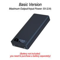 8 Cell 18650 Detachable Solder-Free DIY Power Bank Kit Mobile Power Supply Housing QC PD Fast Charging Support Without Battery juoda