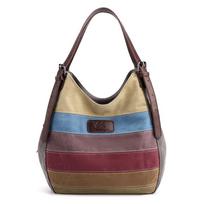 Modern Canvas Tote For Women With Contrast Stitching And Soft Structure For Everyday pilka spalva