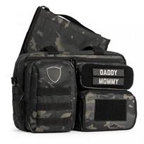 Large Capacity Waterproof Diaper Bag Outdoor Camping Travel Adjustable Shoulder Tote With Multiple Pockets Oxford Fabric Mom Camouflage gray