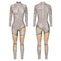 Plonas bodis kombinezonas moterims cosplay S gray