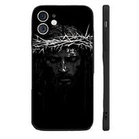 Son Of God Jesus Cross Holy Light Phone Case For iPhone 17 16 15 11 12 14 13 Pro Max Mini X XR 7 8 Plus SE4 17E Shockproof Cover iPhone 12 black