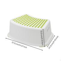 Step Stool, Kids Toilet Training Aid, NonSlip, Kitchen, Bathroom, Handle Green white