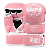 Thickened Knuckle MMA Boxing Gloves Muay Thai Kickboxing Sandbag Training Unisex S M L Medium karšta rožinė spalva