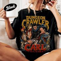 Dungeon Crawler Carl Shirt, Princess Donut And Mongo Graphic Tee Gildan M brown