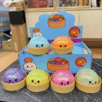 Box Glitter Dumpling Squishy Slow Rising Squeeze Anti Stress Surprise Party Favor Goodie Bag Stuffer Holiday Present gray
