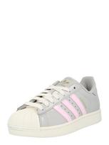 ADIDAS ORIGINALS Sportbačiai be auliuko 'SUPERSTAR II' pilka / rožinė / balta