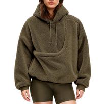 Unisex Hoodie with Sling Pouch for Cats and Dogs, Long Sleeve Pullover Sweatshirt M black