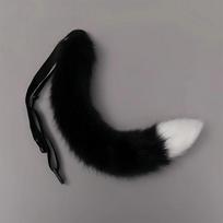 Anime Animal Tail Cosplay kostiumai Rekvizitai Katės Lapės Pliušinės uodegos Vaidmenų žaidimas Helovino vakarėlis Kawaii Priedai gray